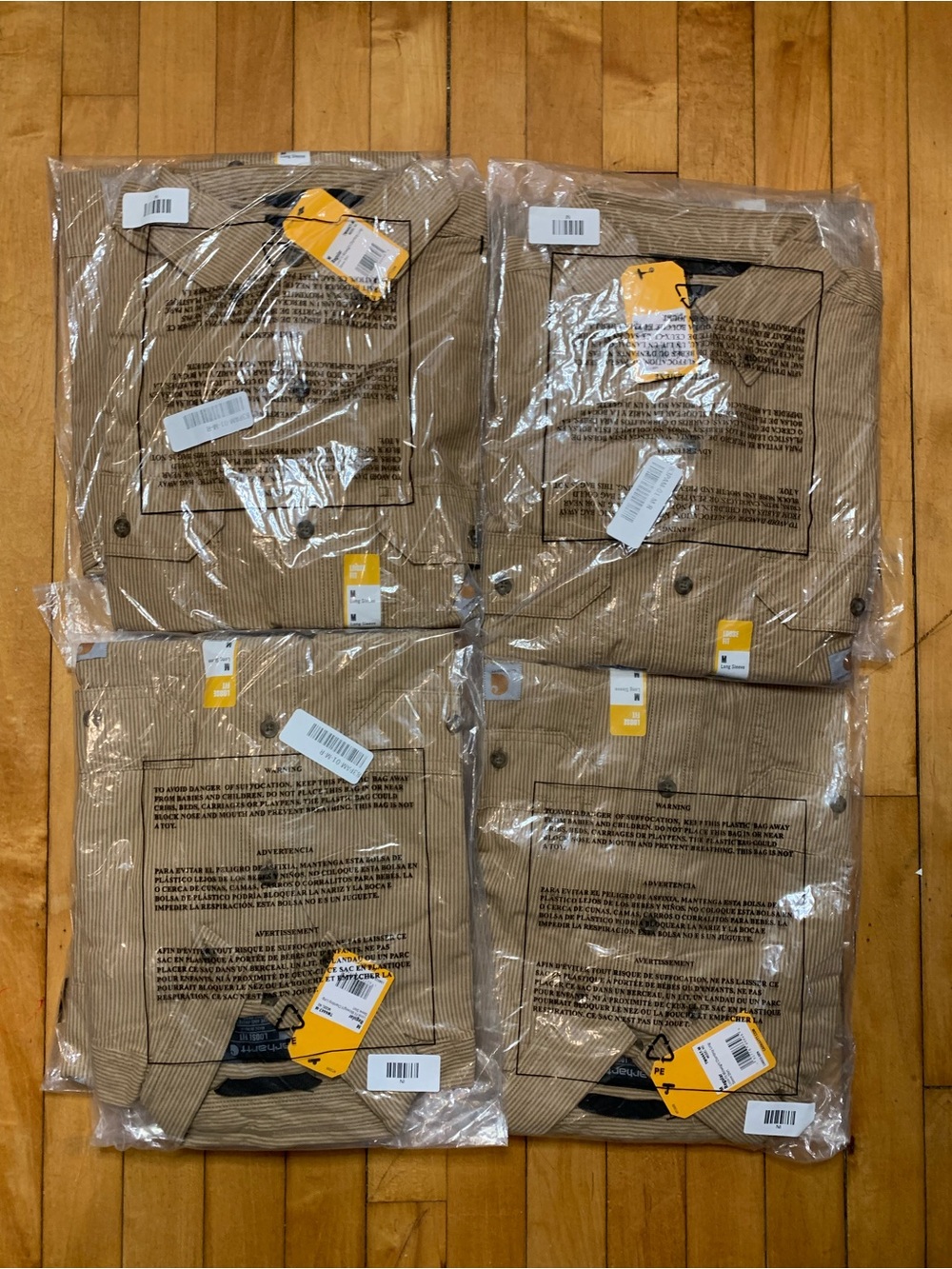 carhartt 104910 4.8Oz BRN Shirts - New, Packaged